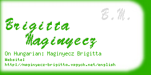 brigitta maginyecz business card